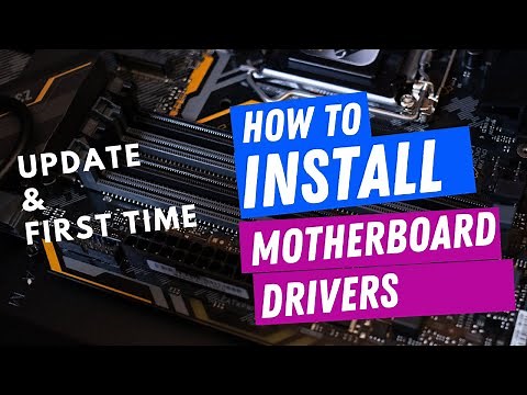 How to install your new motherboard drivers!