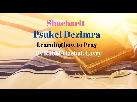 How to Pray -Shacharit -Pesukei Dezimra