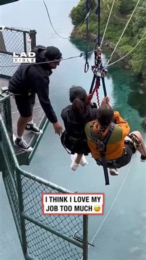 LADbible on Instagram: "I’d have way too much fun doing this job 🤣⁠ ⁠ Giant swings tap into the body’s natural thrill response by combining freefall, acceleration and height. Unlike bungee jumping, which is a vertical drop, giant swings launch you in a massive arc, creating a rollercoaster-like sensation that’s both terrifying and addictive.⁠ ⁠ The sudden drop triggers a surge of adrenaline, followed by the rush of swinging out into open space. It’s that perfect mix of fear and excitement that