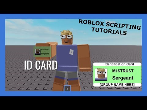 ROBLOX SCRIPTING TUTORIAL - ID CARD