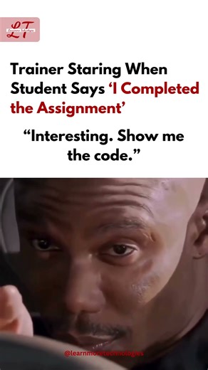 Trainer Staring Meme 😂 | “Show Me the Code” | Learnmore Technologies