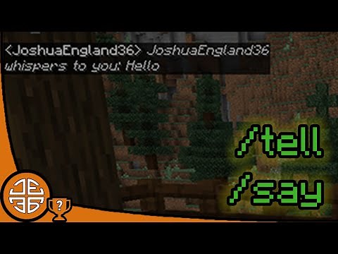 How To Use '/tell' and '/say' Commands In Minecraft Bedrock
