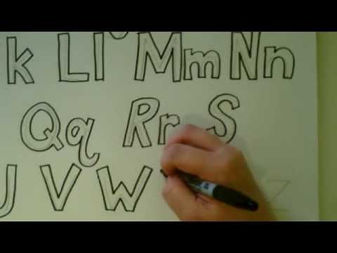 How to Draw Block Letters: Alphabet Tutorial