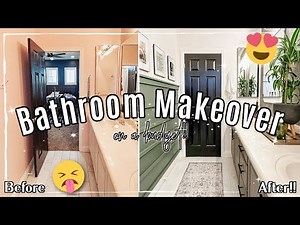BATHROOM MAKEOVER on a BUDGET 2023 :: DIY Bathroom Renovation Ideas & Tips