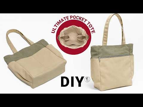 DIY 8-Pocket Tote Bag Sewing Tutorial | Sew With Me Step-by-Step