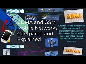 GSM and CDMA Mobile Cellular Networks Explained and Compared