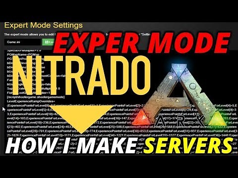 ARK NITRADO EXPERT MODE - MY SERVER SETTINGS EXPLAINED - TIPS