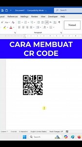 684K views · 6.2K reactions | Cara Membuat QR CODE di Microsoft Word | How to Make QR CODE in Microsoft Word | learn ms word #word #msword #microsoftword #belajarmsword #belajarkomputer #edukasi #tipsdantrik #trikkomputer #tipskomputer #belajarexcel #belajarwindows11 #qrcode #addinmicrosoftword #belajarngetik #mswordhacks | Panglima Tutorial | Facebook