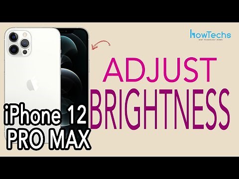 iPhone 12 Pro MAX - How to Adjust Brightness | Howtechs