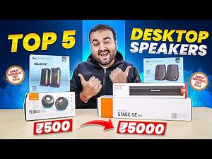 I Tested Top 5 Desktop Speakers From ₹500–₹5000 🤯 | Best for PC & Laptop