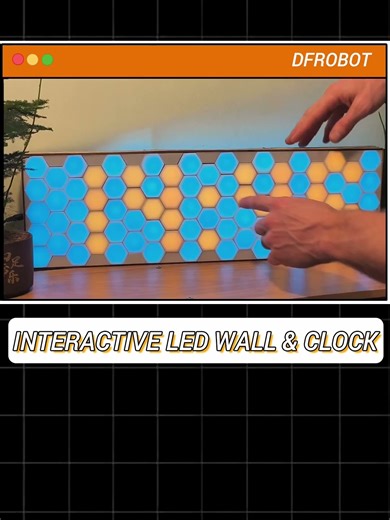 Creating an Interactive LED Wall & Clock using Arduino. #arduino #ledwall #diy