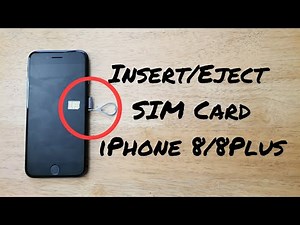 How to insert / eject SIM card iPhone 8 / 8 plus
