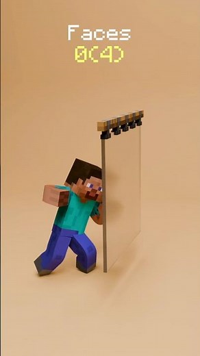 Steve vs Realistic Glass | Minecraft 3D Physics