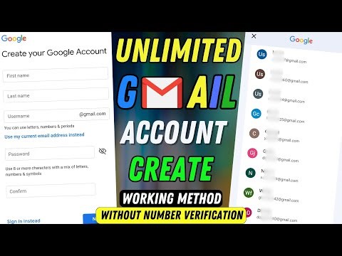 Unlimited Gmail Account Creation | Phone Number Not Required ✅