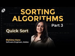 Sorting Algorithms Tutorial in C++ Part 3 | Quick Sort Algorithm | Data Structures ‪@SCALER‬