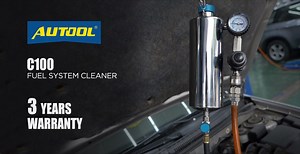3.6K views · 26 reactions | AUTOOL C100 fuel injector cleaning kit includes many different types of adapters covering almost all EU, Asian, US cars, and light trucks. Note: Suitable for gasoline injectors, not for diesel injectors! 1. Fuel system cleaning 2. Intake system cleaning 3. TWC converter cleaning 4. Adjustable working pressure AUTOOL provides all of our customers three years warranty, lifetime maintenance.殺殺殺 | Autool TECH | Facebook
