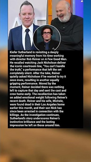 Kiefer Sutherland recalls ‘extraordinary’ day with Rob Reiner before his gruesome murder #shorts