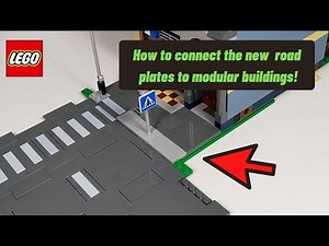 How to Connect the New Lego Road Plates to Modular Buildings!