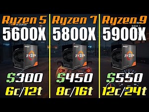 Ryzen 5 5600X vs. Ryzen 7 5800X vs. Ryzen 9 5900X | Test with RTX 3080