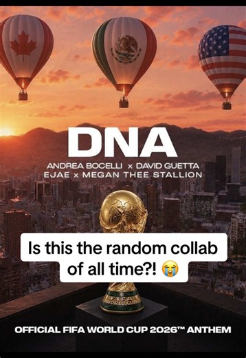 First in my bloodline to hear this btw 😭 #football #soccer #fyp #foryou #explore DNA (More than A Game) - Andrea Bocelli, Megan Thee Stallion, EJAE, David Guetta