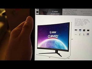 MSI G32C4X Monitor Unboxing