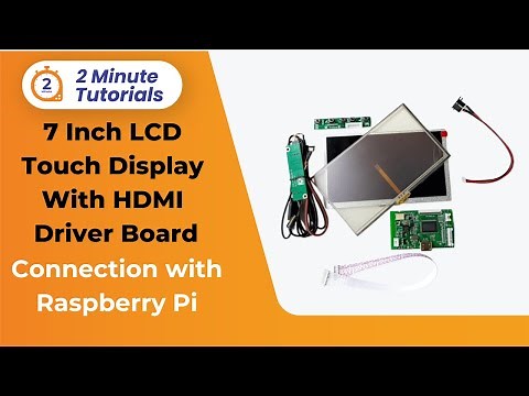 7 Inch LCD Touch Display With HDMI Driver Board Kit - Connecting with Raspberry Pi | Robu.in