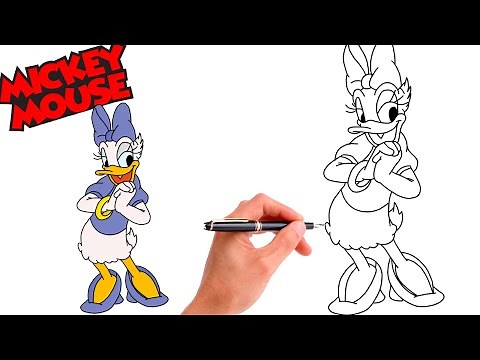 How To Draw DAISY DUCK // EASY // Step-By-Step