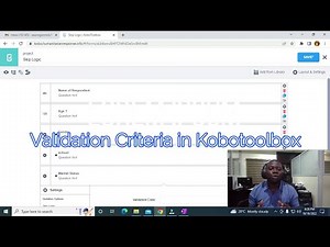 Validation Criteria in Kobotoolbox