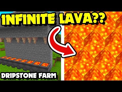 INFINITE LAVA?? How to Make a Dripstone Lava Farm in Minecraft 1.19+ (Minecraft Tutorial)