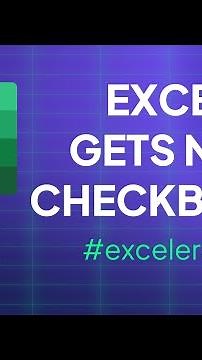 Excel gets new checkboxes