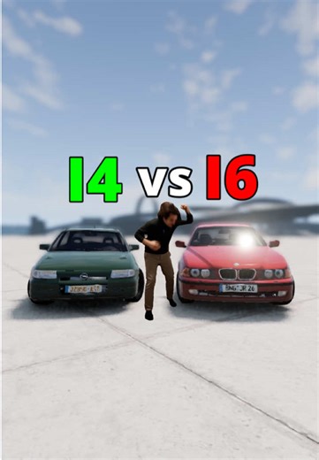 Inline-4 vs Inline-6: Same power?! . . . . . . #beamng #automation #engine #bmwe39 #opelastra