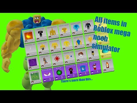 Every item (Updated, Holiday update, 2022) | Mega Noob Simulator