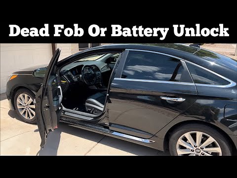 How To Unlock & Open 2015 - 2018 Hyundai Sonata With Dead Battery Or Remote Key Fob Not Working