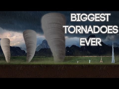 Largest Tornadoes Size Comparison
