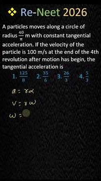 Circular Motion Class 11 | Tangential Acceleration | Neet | Jee
