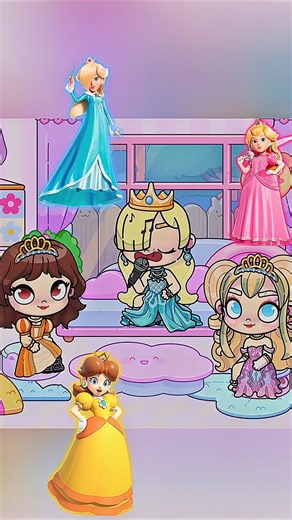 Princess Rosalina Sings Great meanwhile Princess Daisy and Peach 😅🤣#avatarworld#avatarstory#tocaboca