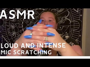 ASMR | FAST AND AGGRESSIVE MIC SCRATCHING | LONG NAILS