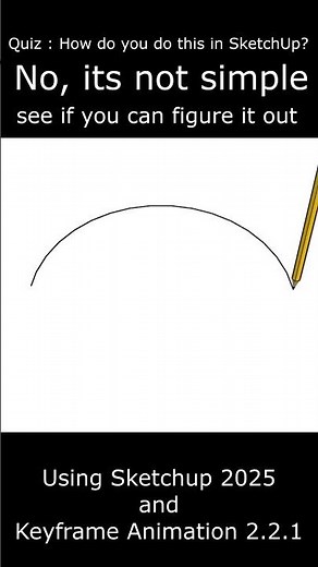 Puzzling pencil line animation using SketchUp 2025 and Keyframe Animation 2.2.1