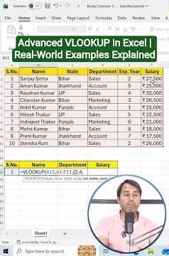 ✅ Advanced VLOOKUP in Excel | Real-World Examples Explained #excelhacks