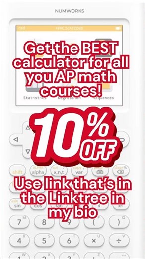 NumWorks is the BESt calculator for all your #ap math courses
