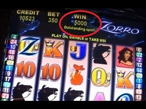 Slot win 5000 credits. Played on max bet 350 per spin, with Outstanding Spin winning symbols.