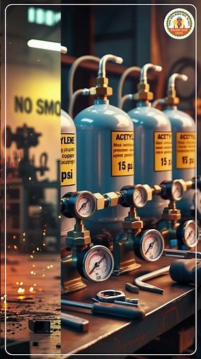What are the safety measures for handling acetylene cylinders