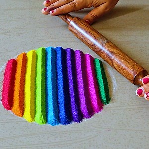 398K views · 10K reactions | Easy & Simple Rangoli Designs For Festivals | Peacock Rangoli Designs #rangoli #kolam #muggulu #rangolidesigns #rangoliart | Awesome Rangoli | Facebook