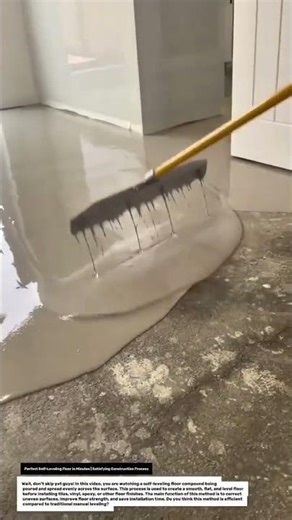 Perfect Self-Leveling Floor in Minutes | Satisfying Construction Process.