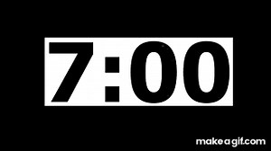 7 minutes countdown timer on Make a GIF