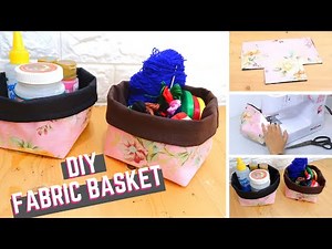 DIY Fabric Baskets [SUPER EASY]