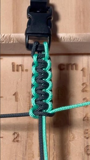 Black & Mint Cobra Weave Bracelet (Type 1 Paracord)