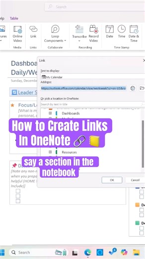 OneNote Links - how to create and update links in OneNote #onenote #onenotetutorial #onenotehub