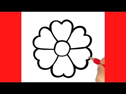 How to Draw a Beautiful Flower Step by Step 🌸 Easy Tutorial for Beginners