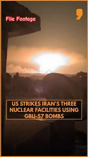 File Footage | US Strikes Iran Nuclear Sites with GBU-57 Bunker Busters | Massive Blasts | News9